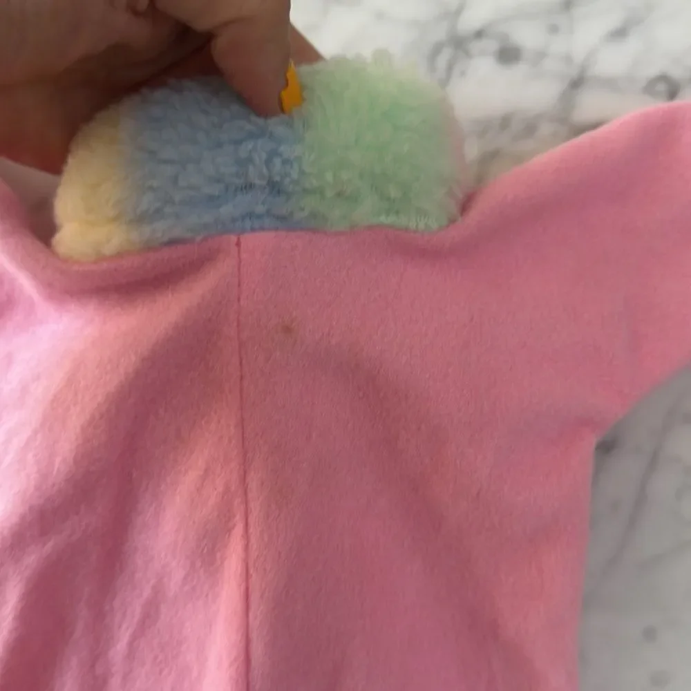 Doll Fleece Sleeper Embroidered Bear Rocking Horse Patch OS